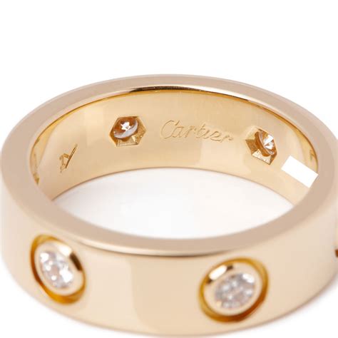 cartier love ring gold used